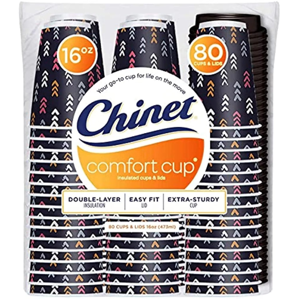 80 Count 16 Ounce Insulated Cups & Lids P638273