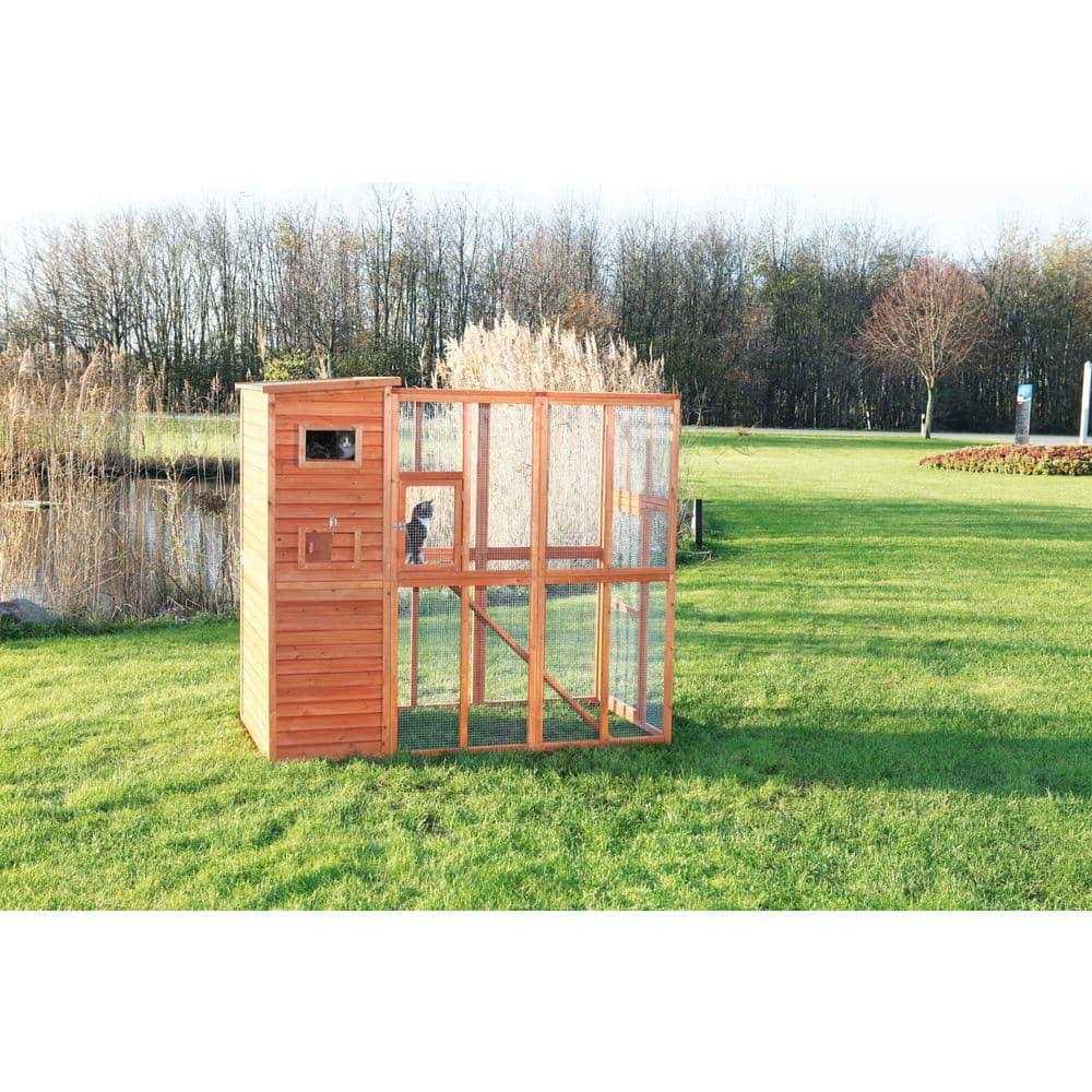 Wooden Outdoor Cat Run S3560