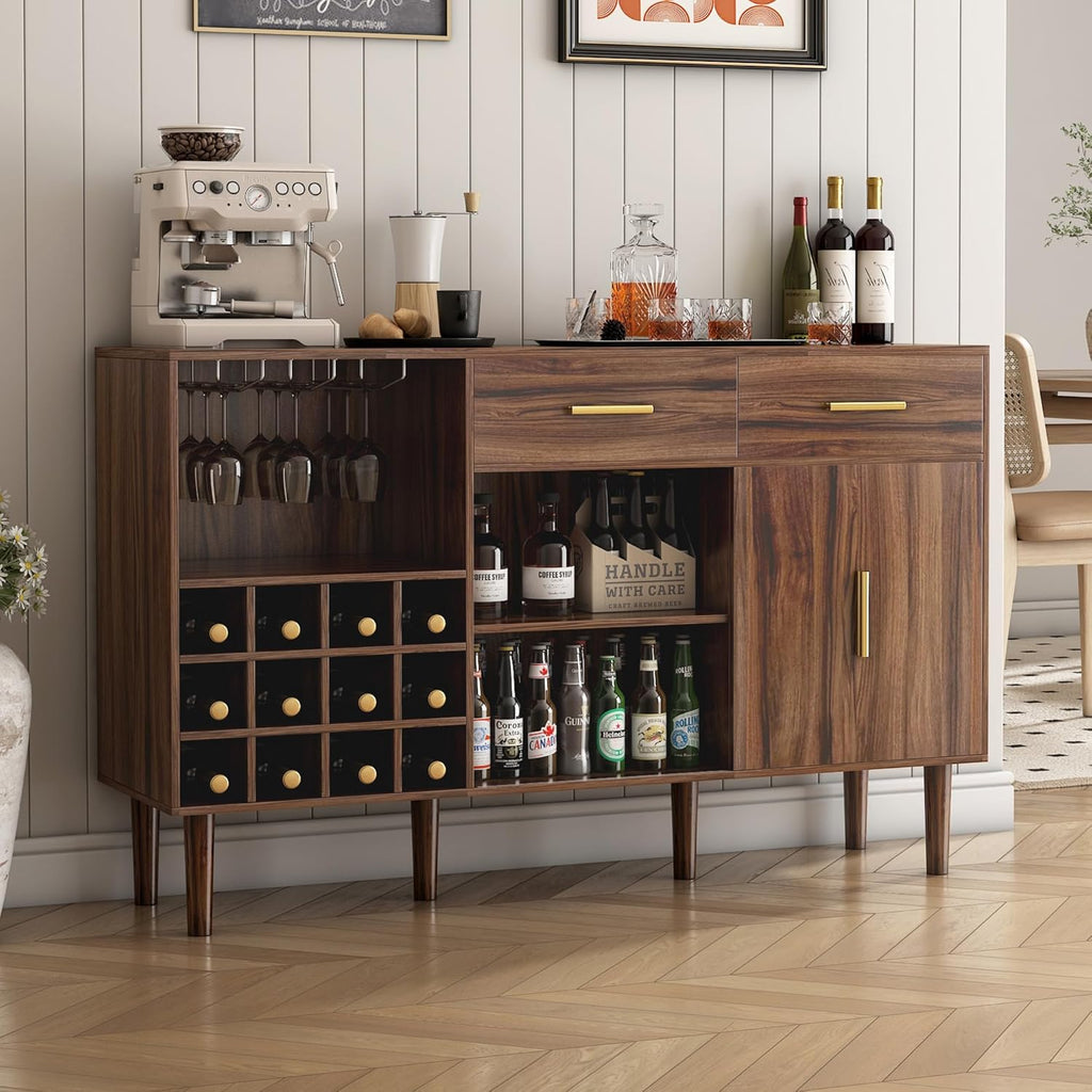 52" Rustic Wine Bar Cabinet S2156