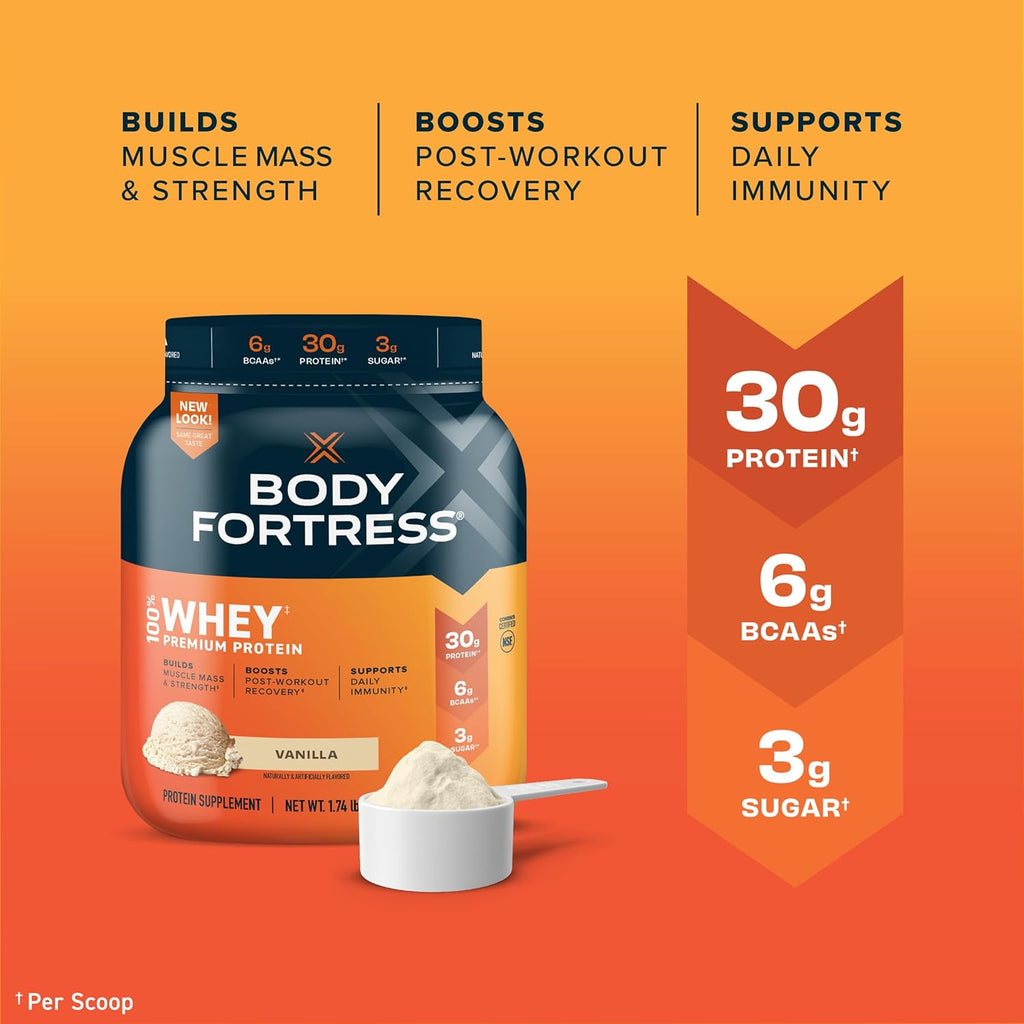 100% Whey Vanilla 1.74lbs & Whey Protein Vanilla Cream 1.8lbs M76156