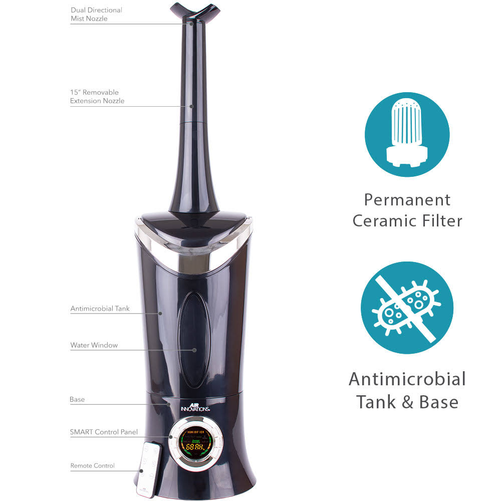 Black 1.4 Gallon Ultrasonic Humidifier F915