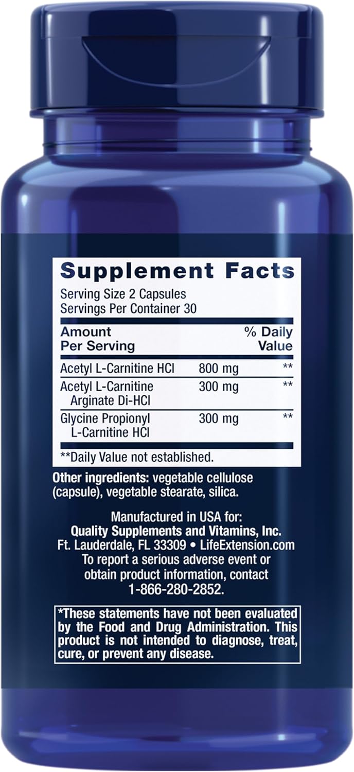 L-Carnitine Supplement 60 Capsules H5674