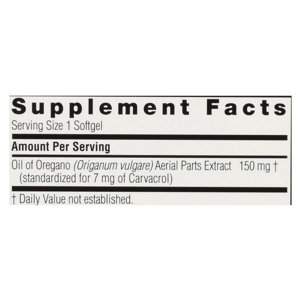 90 Softgels Oil of Oregano V26207