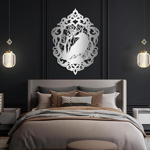 Gold Metal Crow Wall Art 13x19 in K25396