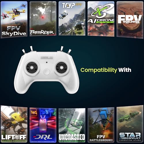 8 Channel FPV Drone Remote Controller (White) P823