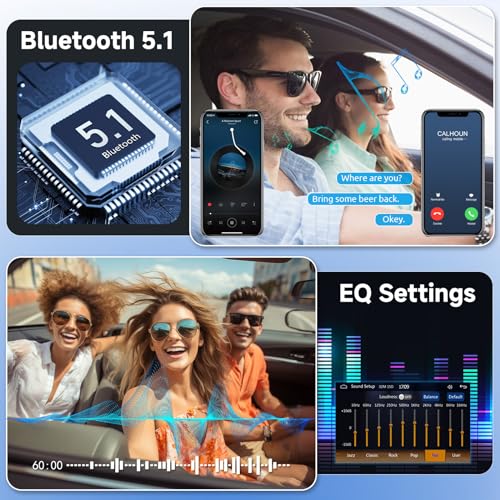 7" Flip Out Touchscreen Car Stereo with Wireless Carplay Android Auto Bluetooth AM/FM USB N5612