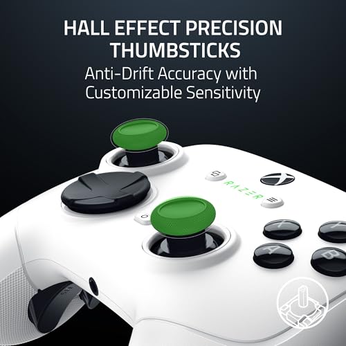 White Wireless Gaming Controller with 6 Remappable Buttons E65177