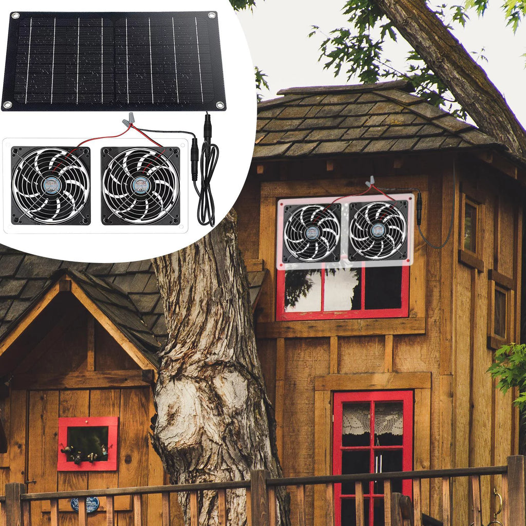 Waterproof Solar Exhaust Fan Extractor Ventilation Portable N482