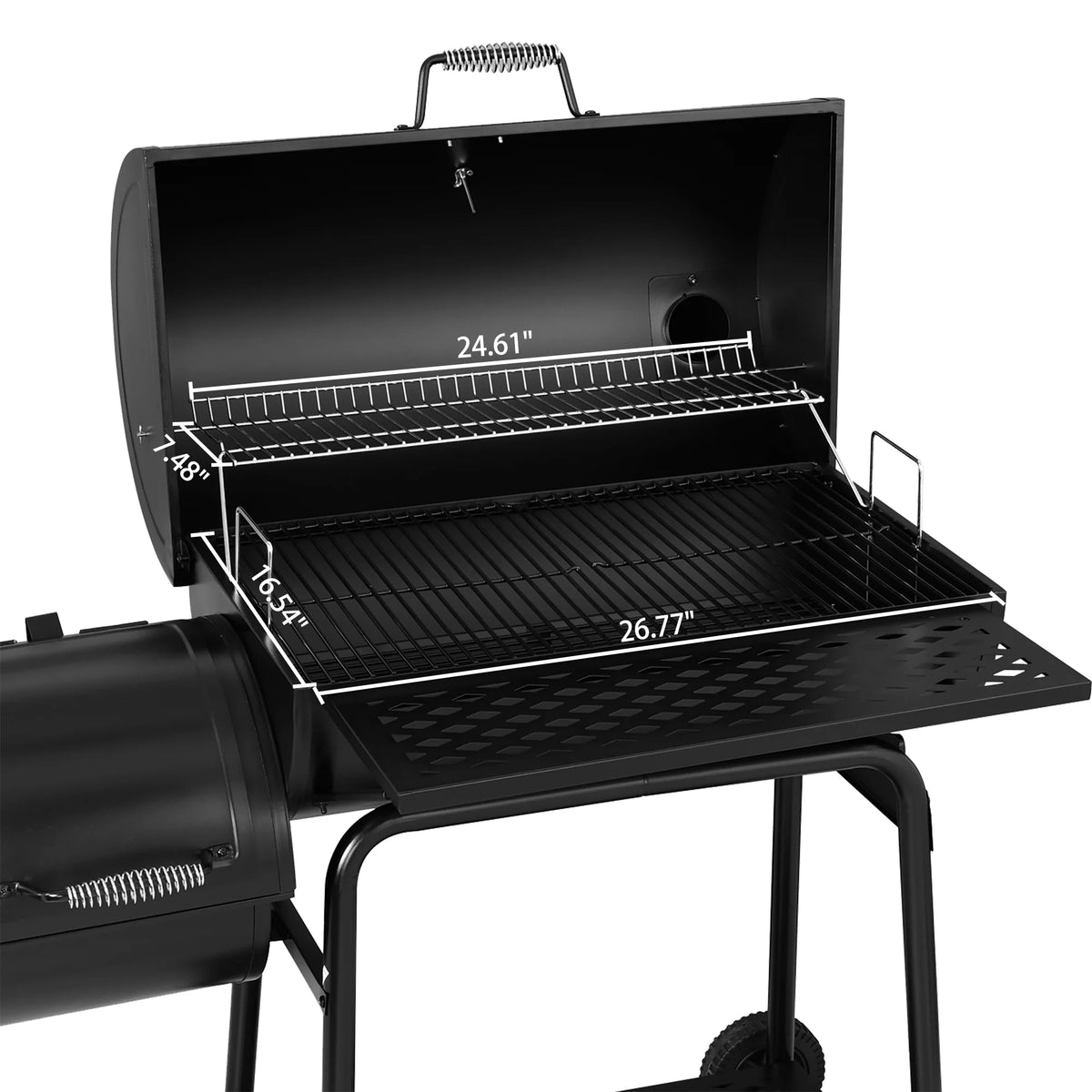 30" Charcoal Grill with Offset Smoker Q145413