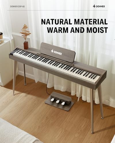Black 88 Key Digital Piano with Graded Hammer Weighted Keyboard K89617