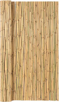 Natural Rolled Bamboo Fence, 0.7 in D x 6 feet High x 8 feet Long L38629