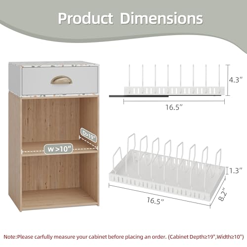 Pots and Pans Organizer with 8 Dividers Q777
