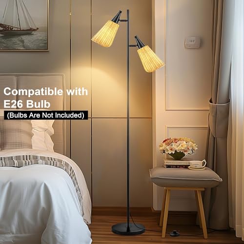 Gold Floor Lamp with Foot Switch Standing Lamp I842