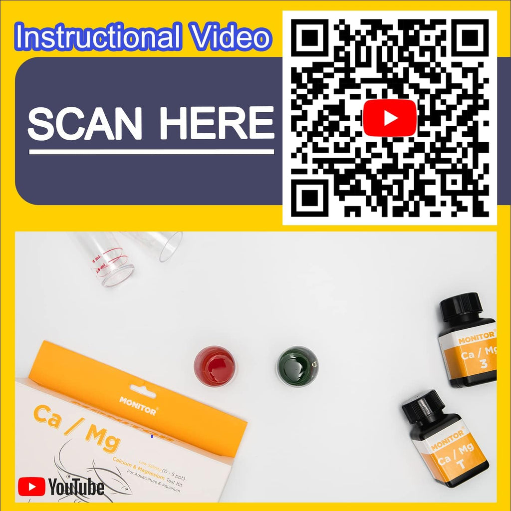 Monitor Calcium/Magnesium Low Salinity (0-5 PPT) Test KIT (120 Tests) T854358