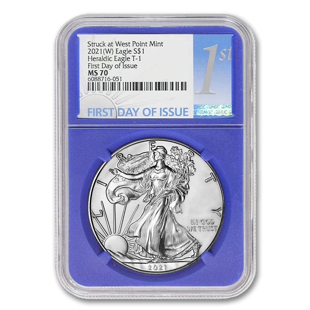 1 oz American Silver Eagle Coin MS70 E9904