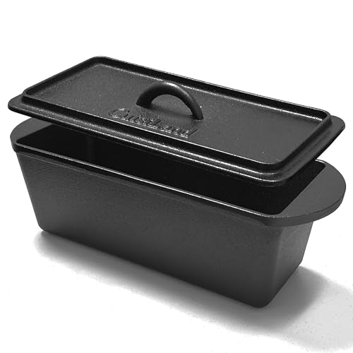 Rectangular Cast Iron Bread Loaf Pan with Lid C67420