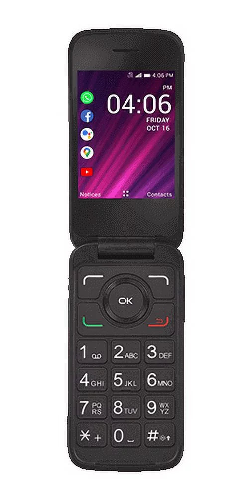 Black Prepaid Flip Phone F437