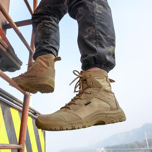 Men's Tactical Hiking Combat Work Boots 6 Inches H463