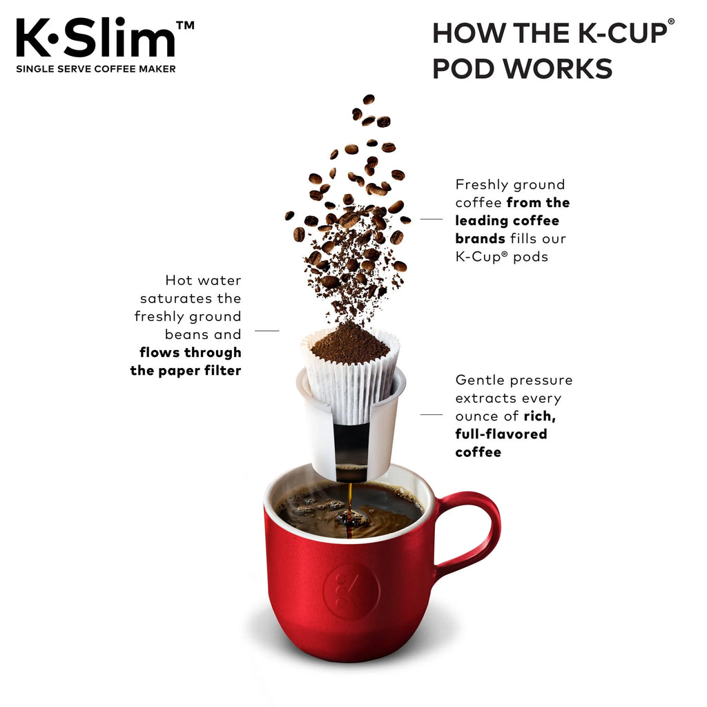 Black Single Serve K-Cup Pod Coffee Maker F64294