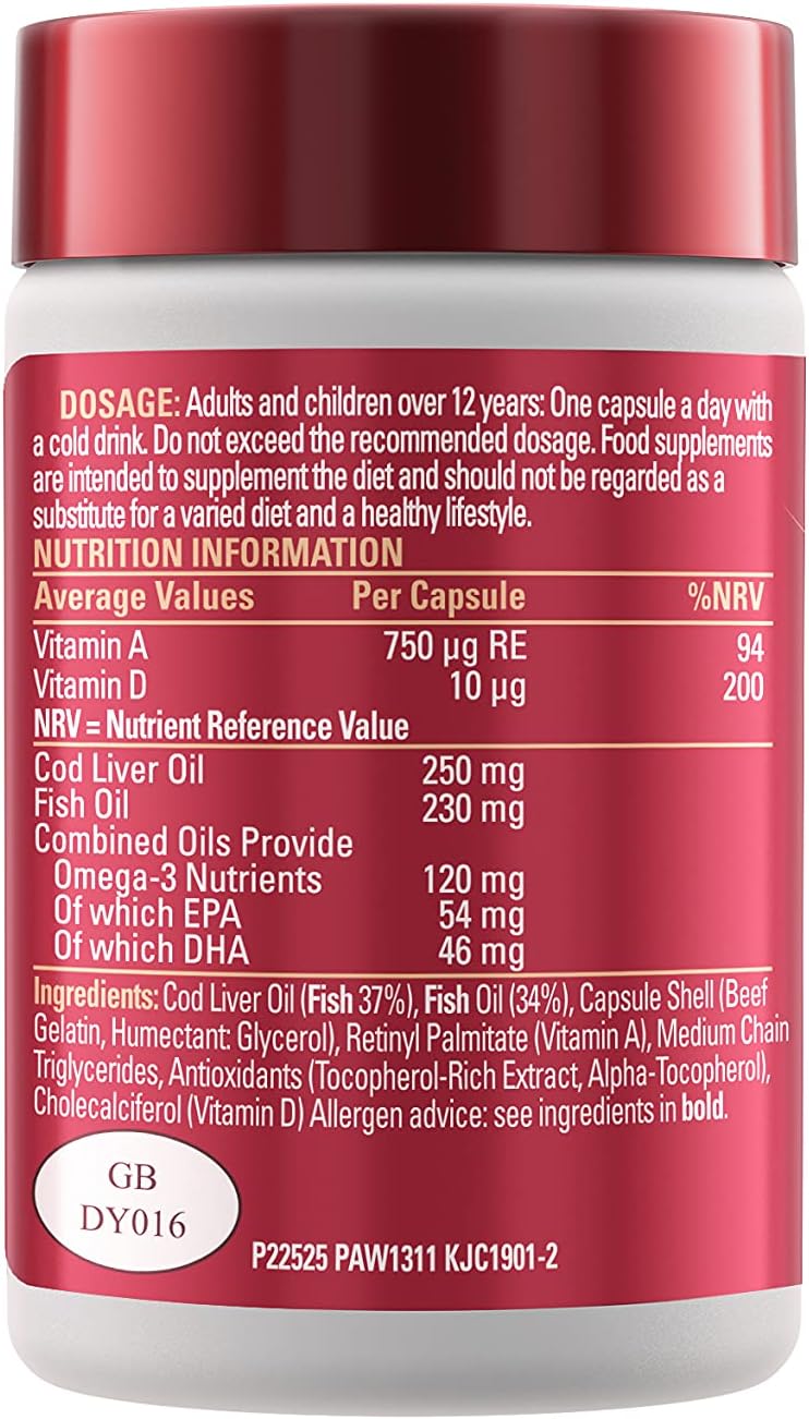 Cod Liver Oil 60 Capsules X56294