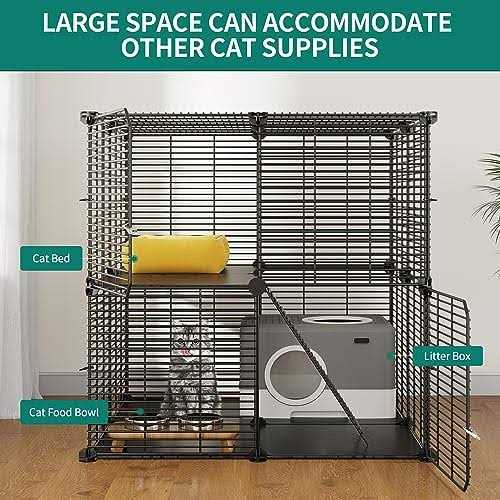 2 Tier Metal Cat Cage V12316
