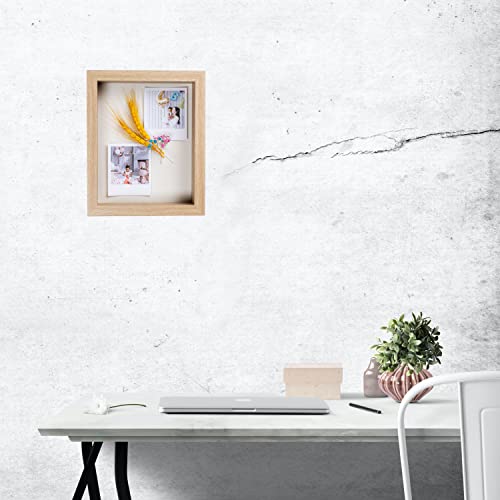 11” x 11” Dark Oak Wooden Shadow Box Frame with Tempered Glass Q821