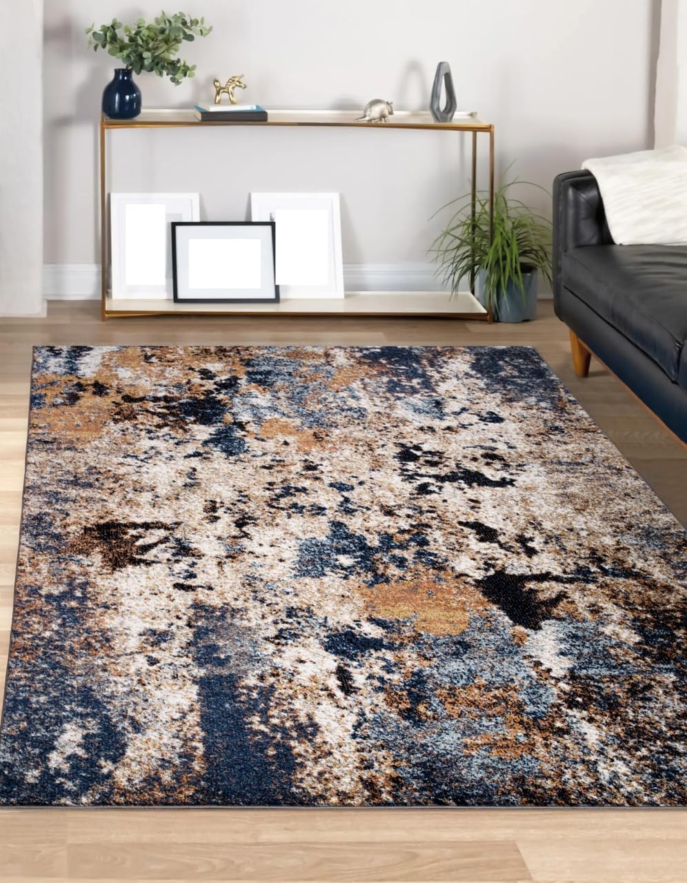 6x9 Non-Shedding Abstract Area Rug F869
