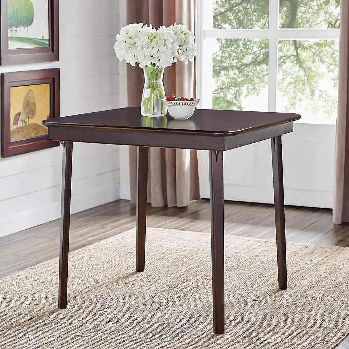 Brown Wood Folding Table P874055