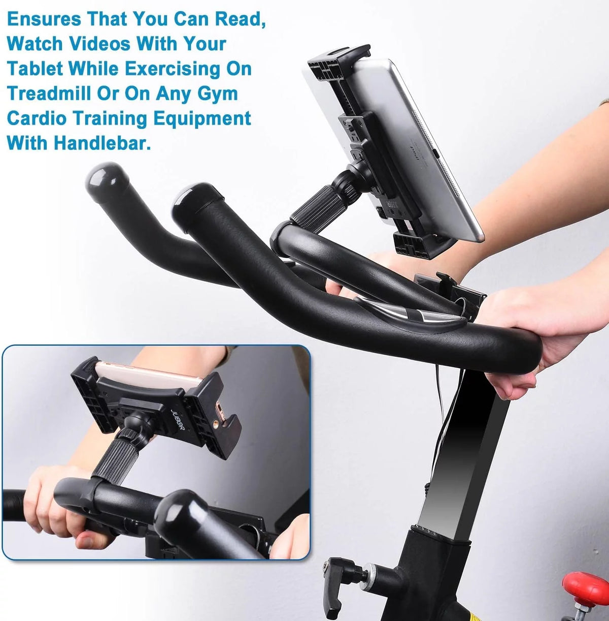 Tablet Holder Mount for Bike Treadmill Exercise Bicycle Y33435