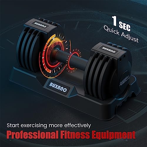 Adjustable Dumbbell 25LB Single Dumbbell Weight with Non-Slip Handle W859