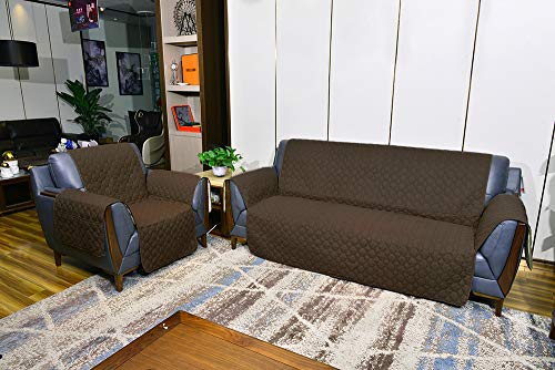 Beige 30 Inch Waterproof Recliner Chair Cover U357