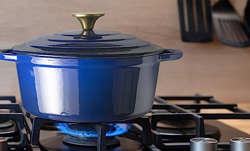Red Enamel 5qt Cast Iron Dutch Oven T505