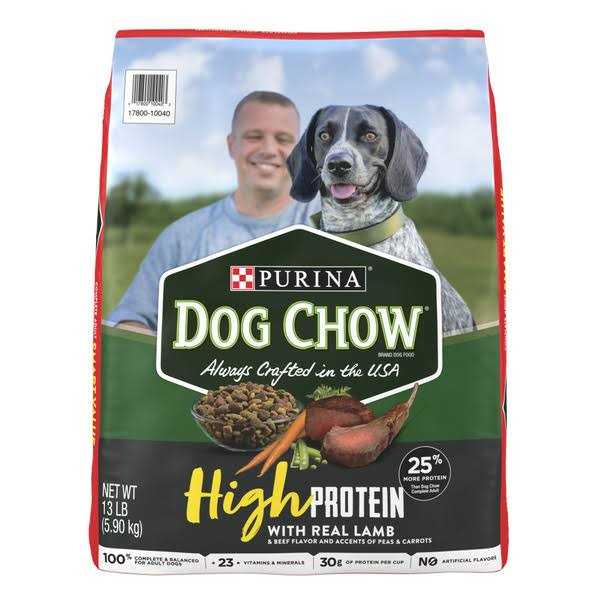 High Protein Dry Dog Food With Real Lamb & Beef Flavor D845