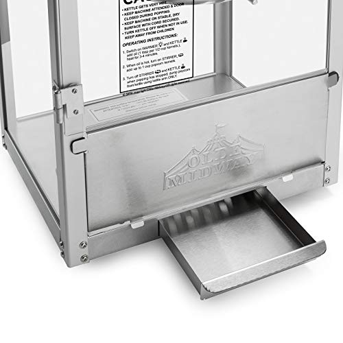 Black 8-Ounce Popcorn Machine L851