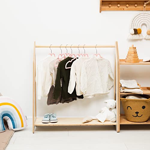 Dark Walnut Wooden Clothing Rack C9321