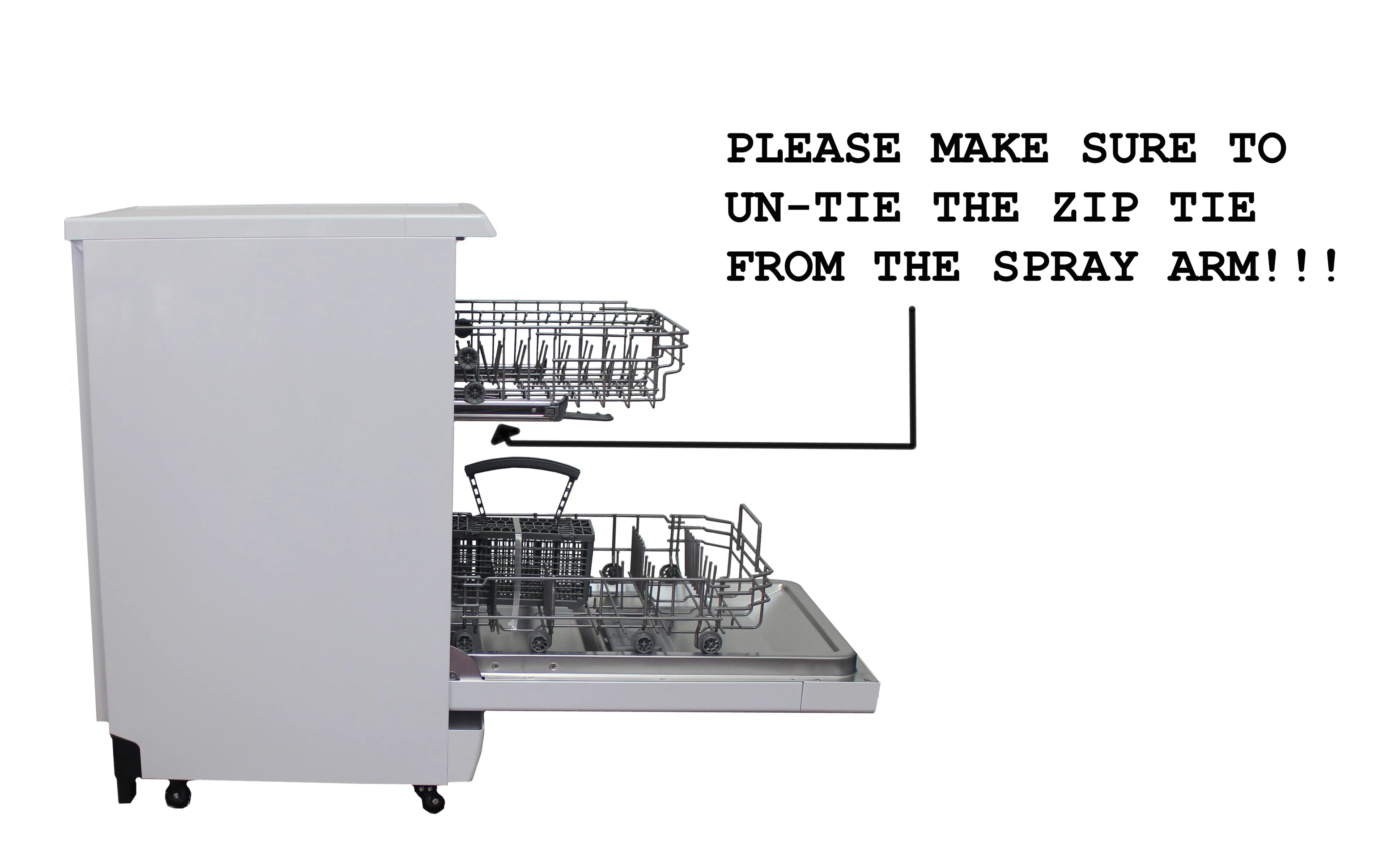 White 18" Portable Dishwasher P920