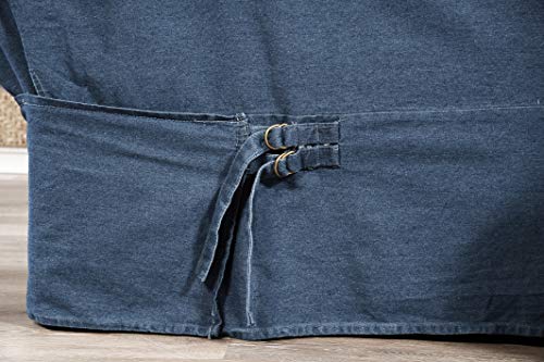 Blue Cotton Denim Sofa Slipcover W3621