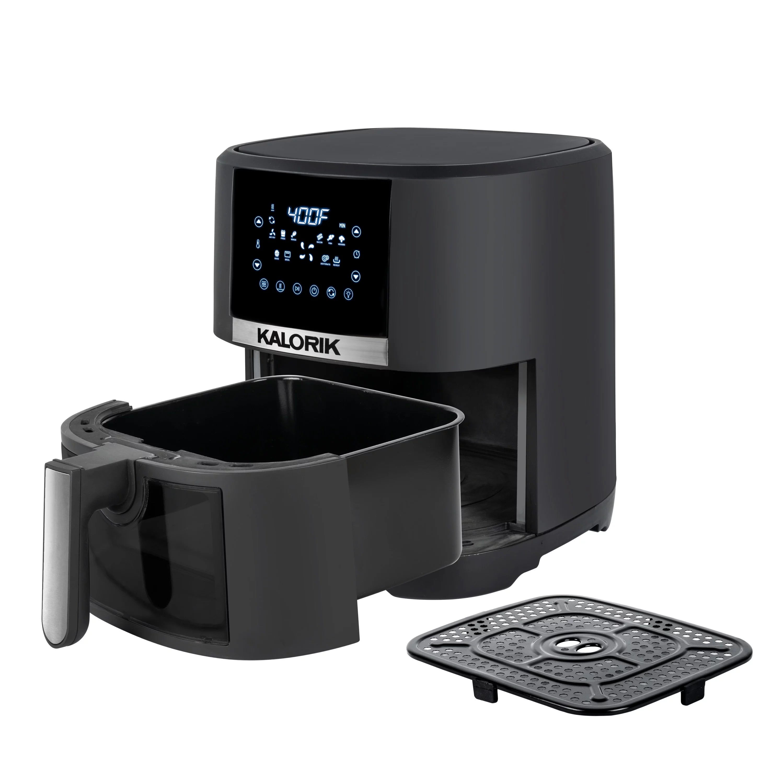 5 Quart Digital Air Fryer with Viewing Window, Black A843881