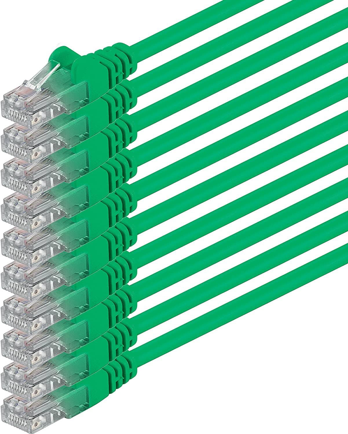 Green 0.5m 10 Pieces Ethernet LAN Network Cable RJ45 UTP Cat.5 C57819
