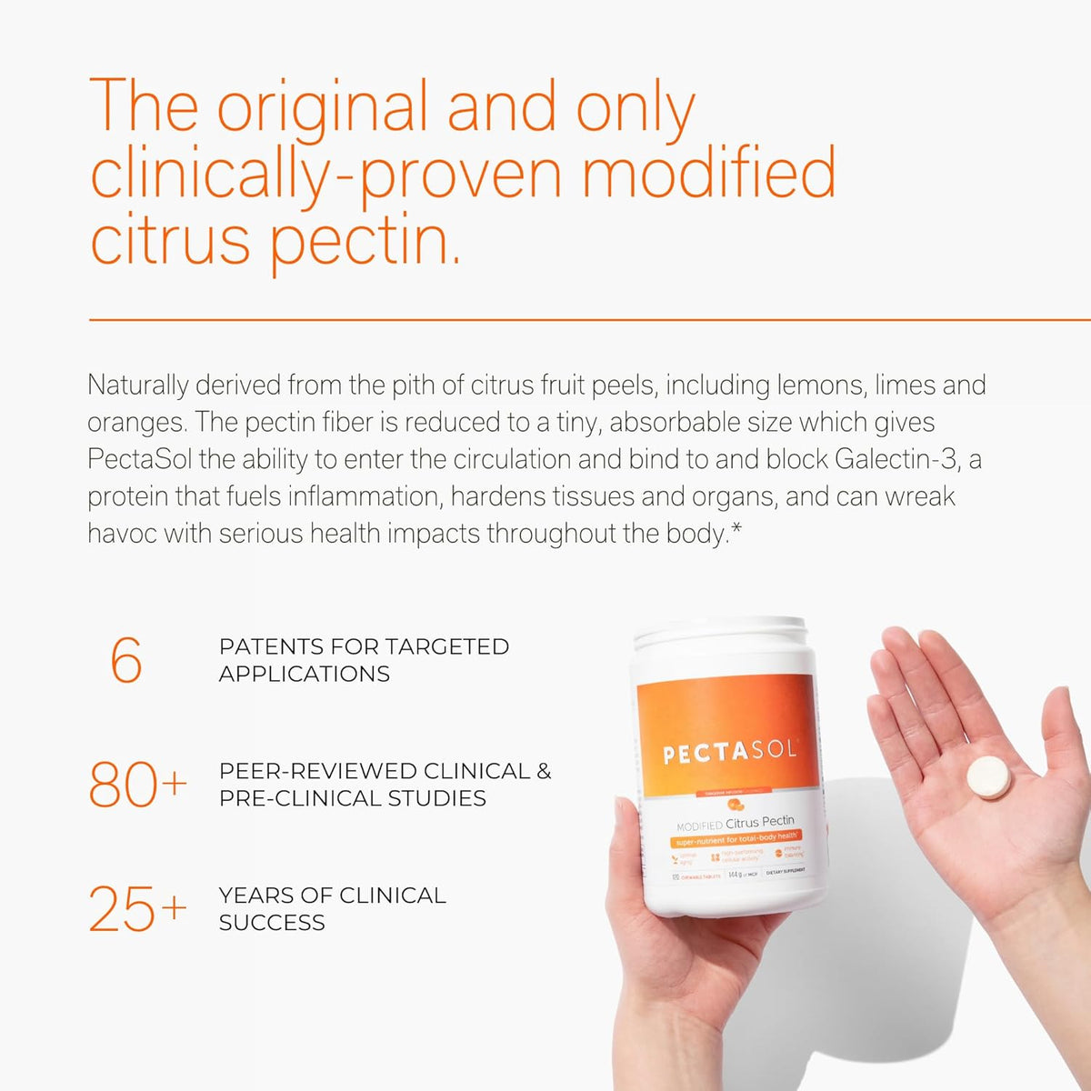 120 Chewable Tablets Modified Citrus Pectin E763927