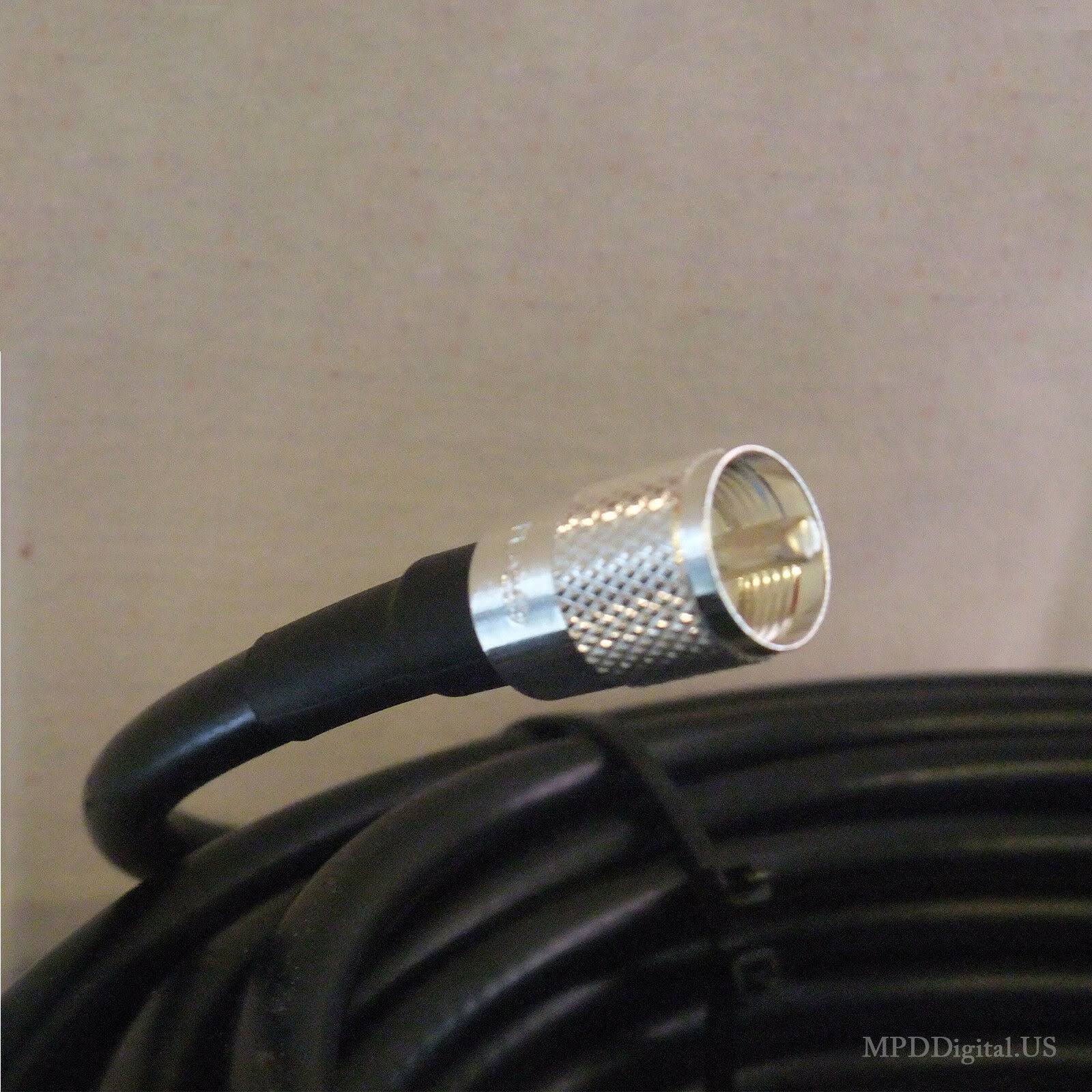 LMR-400 Coax Cable with Pl259 UHF Male Connectors (25ft) X19426