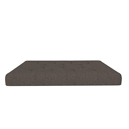 8-Inch Pocket Spring Coil Futon Mattress, Full, Taupe Gray B598