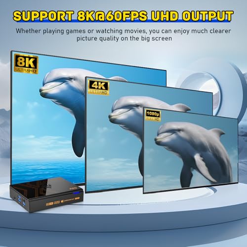 Retro Game Console with 16000+ Games, 8K UHD Output, Wireless Controllers H321038