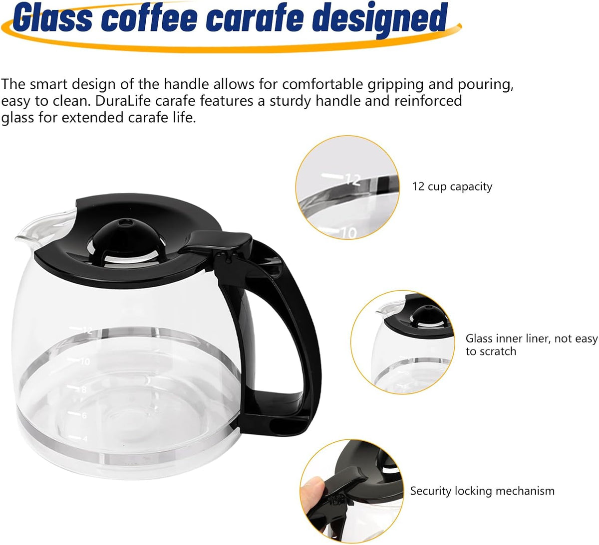 12-Cup Glass Coffee Carafe Y65688