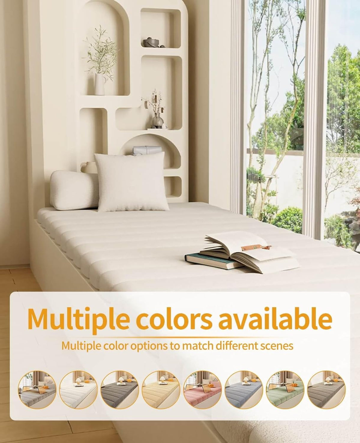 Anti-Cat Scratch Waterproof Non Slip Thickened Window Seat Cushion K977085