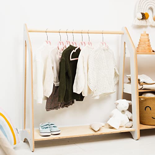 Dark Walnut Wooden Clothing Rack C9321