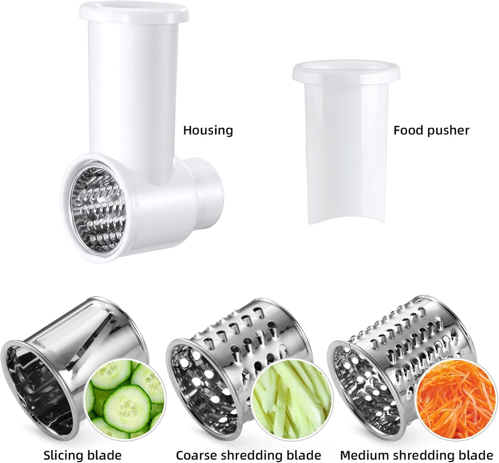 White Slicer Shredder Attachments for Kitchenaid Mixer C35433