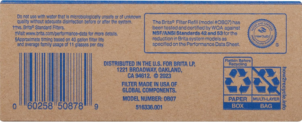 3 Filters BPA-Free Water Filter Refill Packs O731848