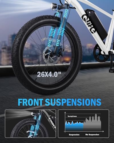 26x4.0 Fat Tire Electric Mountain Bike with 48V 13AH Battery R118