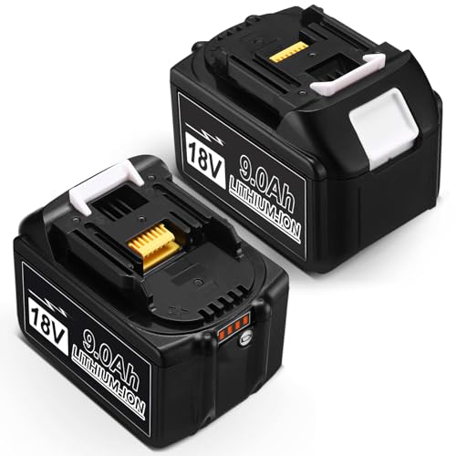 2 Packs 6000mAh 18V Battery with LED Indicator A4625